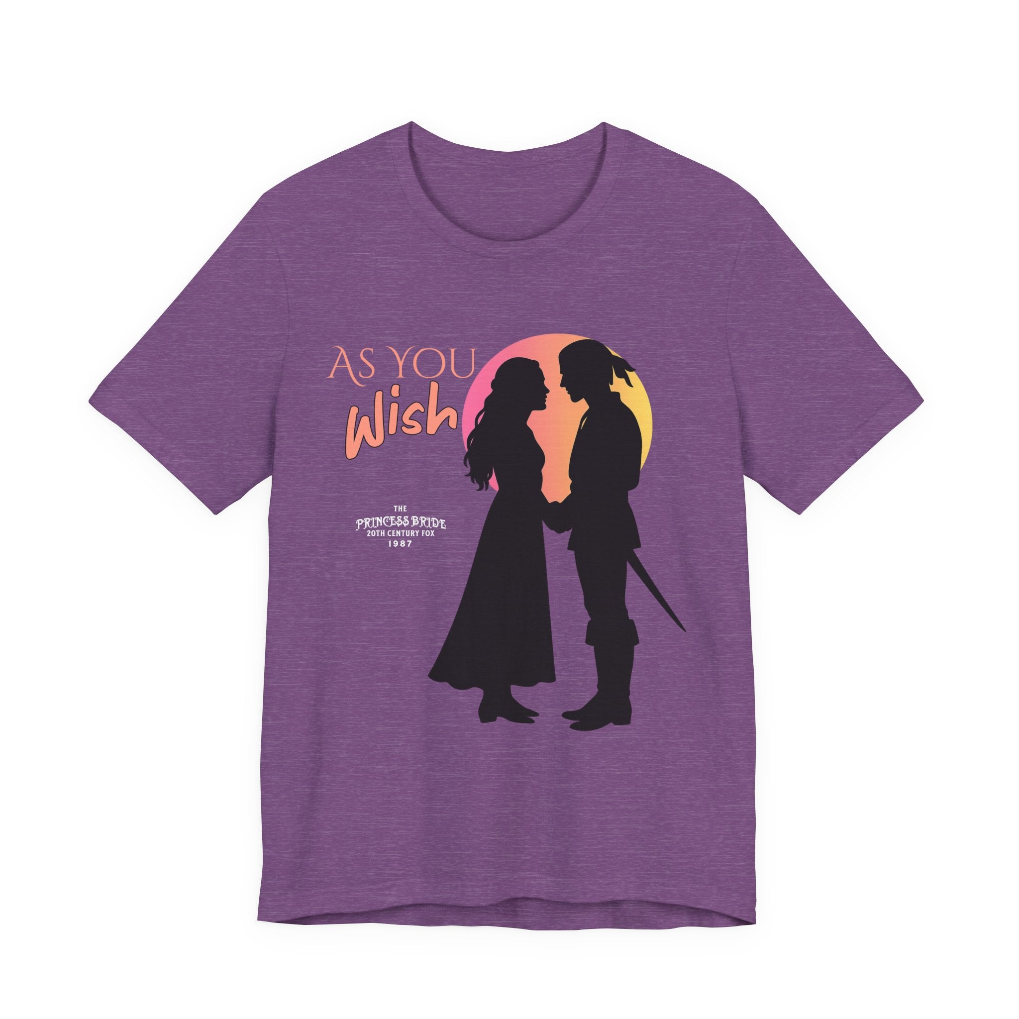 Classic Romance Silhouette T-Shirt, Retro Sunset Graphic, Romantic Movie Couple Tee, Fairytale Love Gift Shirt